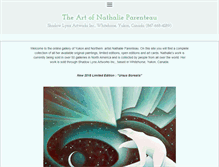 Tablet Screenshot of nathalieparenteau.com